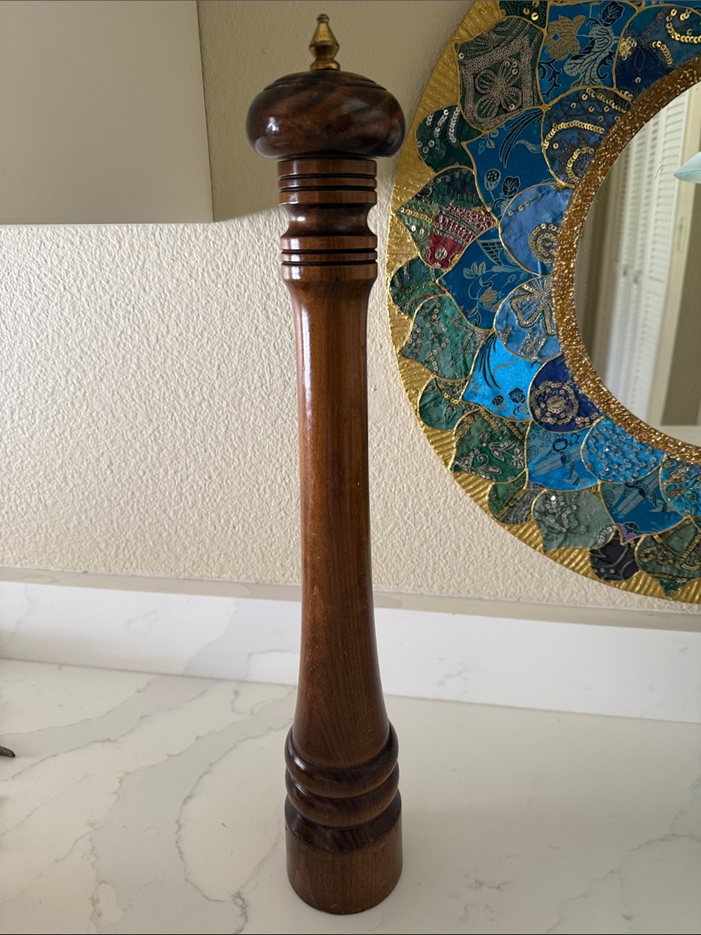 Vintage Beltrami  Large Wooden Pepper Mill Italy - Picture 7 of 7